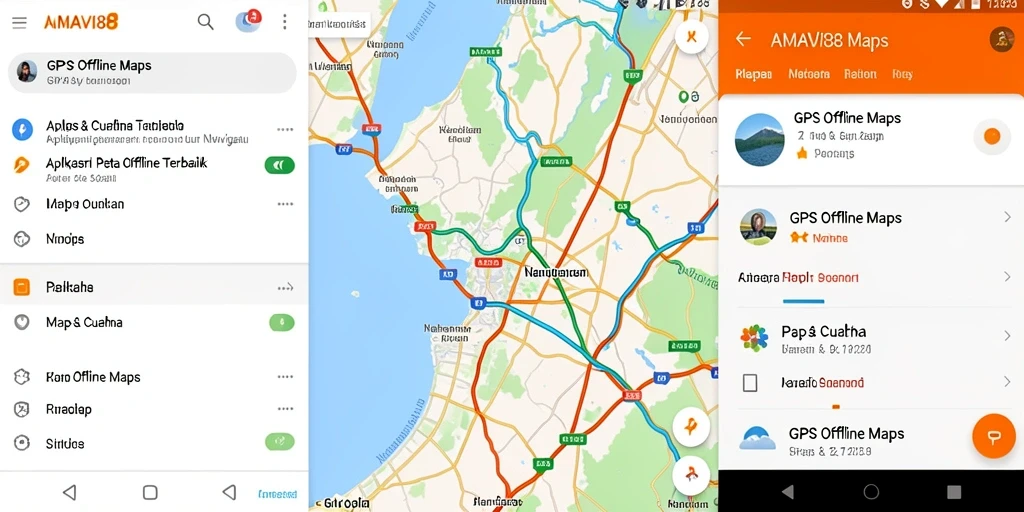 Screenshot AMAVI88 menampilkan antarmuka peta yang jelas dan mudah digunakan.