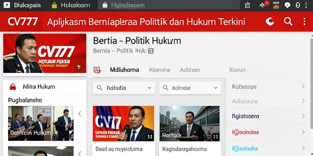 Tampilan antarmuka CV777 yang informatif dan mudah digunakan.