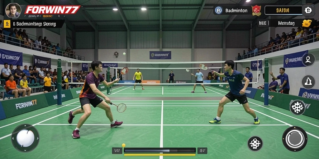 Antarmuka game FORWIN77 yang menarik dan fungsional.