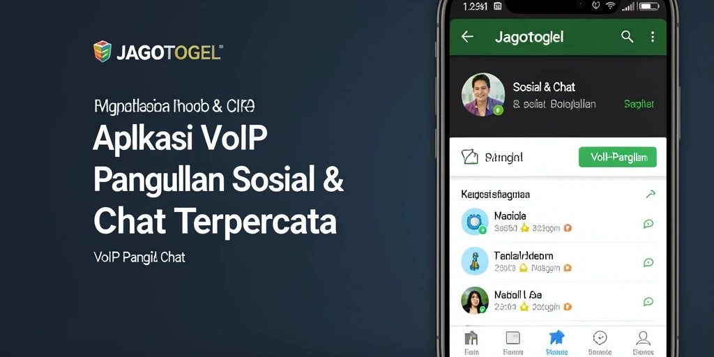 Antarmuka JAGOTOGEL untuk panggilan VoIP yang mudah dan intuitif.
