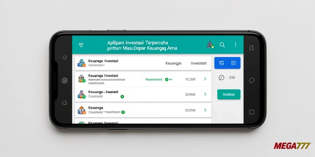 Antarmuka MEGA777 yang informatif dan interaktif untuk investasi.