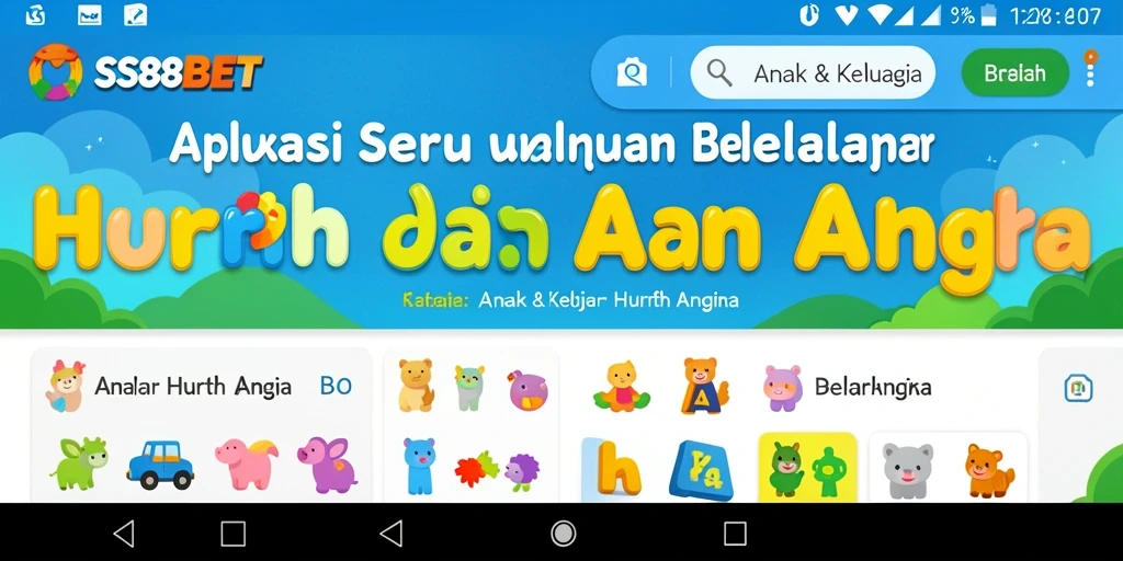 Tampilan antarmuka SS88BET yang ceria dan edukatif.