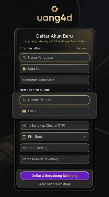 Panduan lengkap buat akun baru uang4d untuk pengguna Android